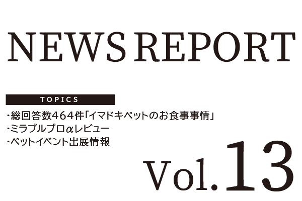 NEWS REPORT Vol.13発刊のお知らせ