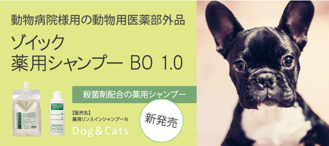 ゾイック　薬用シャンプー　BO 1.0を発売