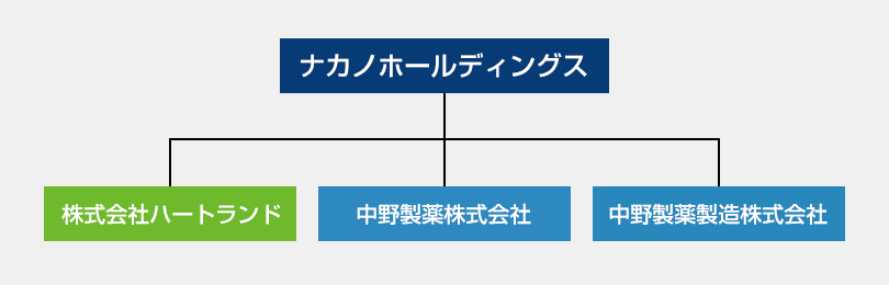 株式会社NAKANOホールディングスグループ組織図